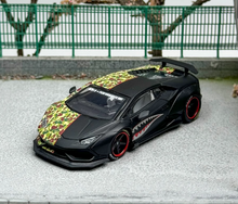 Load image into Gallery viewer, JEC 1:64 Black Huracan LP610 LBWK Racing Sports Model Diecast Metal Car New Collection