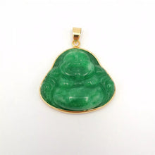 Load image into Gallery viewer, Nature Jade Laughing Budha Pendant Necklace Gift Jewelry charm Blessing Lucky G