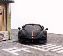 Load image into Gallery viewer, FINE 1:64 Black Novitec SF90 Wheel Racing Sports Model Diecast Metal Car New