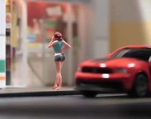 Load image into Gallery viewer, 1:64 Painted Figure Model Miniature Resin Diorama Sand Modeling Beauty Lady GIrl