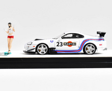 Load image into Gallery viewer, TM 1:64 White Supra A80Z #23 Figure Racing Sports Model Diecast Metal Car New