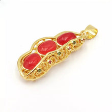 Load image into Gallery viewer, Nature Jade Lucky Beans Pendant Necklace Gift For Woman Jewelry charm Blessing I