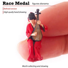 Load image into Gallery viewer, 1:64 Painted Figure Mini Model Miniature Resin Diorama Chinese musical Girl Lady