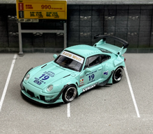 Load image into Gallery viewer, SW 1:64 Green RWB 993 #19 Racing Sports Classic Model Diecast Metal Car New Collection