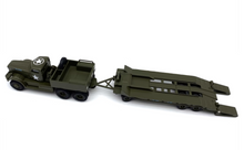 Load image into Gallery viewer, 1:76 Green US Army Diamond T Transporter Trailer Model Diecast Metal Car New Collection