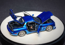 Load image into Gallery viewer, PGM 1:64 Blue JDM RX7 FD 3S Racing Sports Model Diecast Metal Car New Collection