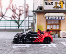 Load image into Gallery viewer, Mortal 1:64 Black S660 Advan Convertible Sports Model Diecast Metal Car New