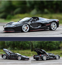Load image into Gallery viewer, Bburago 1:24 Black Laferrari Aperta Racing Sports Model Toy Diecast Metal Car