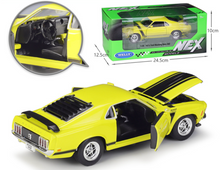 Load image into Gallery viewer, WELLY 1:24 1970 Mustang Boss 302 Muscle Racing Sports Model Diecast Metal Car