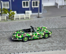 Load image into Gallery viewer, ZF 1:64 300SL W198 Camo Classic Sports Model Diecast Metal Car New