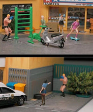 Load image into Gallery viewer, 1:64 Painted Figure Mini Model Miniature Resin Diorama Sand Fighting Boxer Man