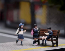 Load image into Gallery viewer, 1:64 Painted Figure Model Miniature Resin Diorama Toy Sand Uniform Student Kids