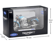 Load image into Gallery viewer, WELLY 1:18 2002 Bonneville Racing Sports Model Diecast Metal Motorcycle
