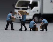 Load image into Gallery viewer, 1:64 Painted Figure Model Miniature Resin Diorama Sand Courier Porter Worker Set
