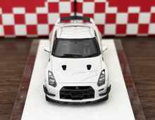Load image into Gallery viewer, MI 1:64 White Mines Skyline GTR R35 Sports Model Diecast Resin Car BN
