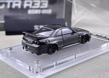 Load image into Gallery viewer, FH 1:64 Black Carbon Skyline GTR R33 Nismo 400R Model Diecast Metal Car New Collection