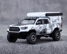 Load image into Gallery viewer, GCD 1:64 White TACOMA Camper Pickup ORV Sports Model Diecast Metal Car New Collection
