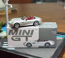Load image into Gallery viewer, MINIGT 1:64 Silver Z8 Convertible Racing Sports Model Diecast Metal Car New Collection