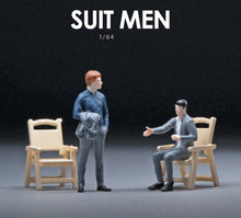 Load image into Gallery viewer, 1:64 Painted Figure Mini Model Toy Miniature Car Scenes Resin Man In Suit People