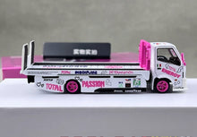 Load image into Gallery viewer, CC 1:64 Pink Iron H300 85 Custom Tow Flatbed Truck Model Diecast Metal Car New Collection