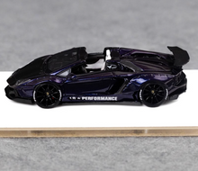 Load image into Gallery viewer, FW 1:64 Purple Aventador LP700 Convertible LBWK Sport Model Diecast Resin Car