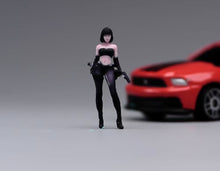 Load image into Gallery viewer, 1:64 Painted Figure Model Miniature Resin Diorama Sand Lady Girl Assassin Black