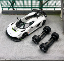 Load image into Gallery viewer, CM 1:64 White Jesko Absolut Super Racing Sport Model Diecast Metal Car New Collection