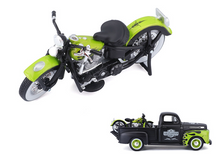 Load image into Gallery viewer, Maisto 1:24 1948 FL Panhead F1 Pickup Truck Motorcycle Model Toy Metal Car BN