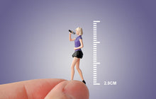 Load image into Gallery viewer, 1:64 Painted Figure Mini Model Miniature Resin Diorama Singer Artist Pop Star New Scene