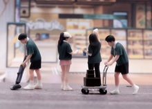 Load image into Gallery viewer, 1:64 Painted Figure Model Miniature Resin Sand Diorama Supermarket Staffs Set