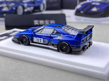 Load image into Gallery viewer, DK 1:64 Blue Inter LBWK F40 Racing Sports Model Diecast Metal Car New Collection