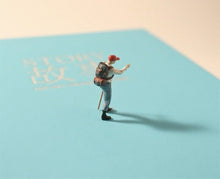 Load image into Gallery viewer, 1:64 Painted Figure Model Miniature Resin Diorama Sand Outdoor Explore Hiking