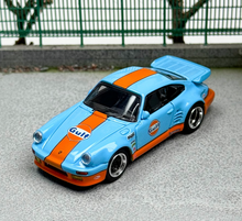 Load image into Gallery viewer, Master 1:64 Blue Gulf 911 930 Turbo Classic Sports Model Diecast Metal Car New Collection