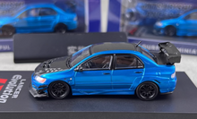 Load image into Gallery viewer, CM 1:64 Blue Carbon Lancer Evo 9 IX Voltex Sports Model Diecast Metal Car New Collection