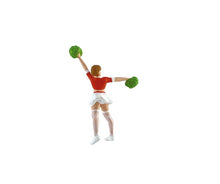 Load image into Gallery viewer, 1:64 Painted Figure Mini Model Miniature Resin Diorama Cheerleaders Girls Team