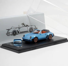 Load image into Gallery viewer, RM 1:64 Blue Singer 930 Turbo Study Convertible Model Diecast Metal Car New Collection
