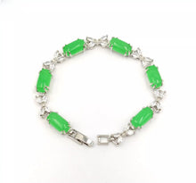 Load image into Gallery viewer, Nature Jade Beaded Bracelet Jewelry Blessing Lucky Fortune Gift For Her green s