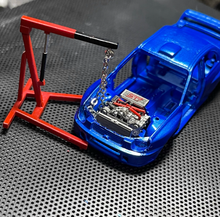 Load image into Gallery viewer, 1:64 STI WRX Parts Engine Lifting Bracket Garage Scene Model Resin Car Set