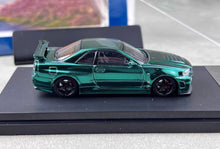 Load image into Gallery viewer, Fuji 1:64 Green Carbon Skyline GTR R34 Nismo Z-Tune Model Diecast Metal Car
