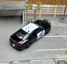 Load image into Gallery viewer, Rollin 1:64 2008 Black CHP Police Charger Muscle Model Diecast Metal Car New Collection