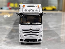 Load image into Gallery viewer, GCD 1:64 White AMG Actros Gigaspace 4x2 Trailer Truck Model Diecast Metal Car