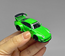 Load image into Gallery viewer, 1:64 Green RWB 993 Racing Sports Classic Model Diecast Metal Car New