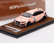 Load image into Gallery viewer, QD 1:64 Pink RS6 C7 DTM #9 Wagon Sports Model Diecast Resin Car New Collection