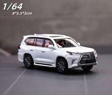 Load image into Gallery viewer, JKM 1:64 White LX570 Luxury SUV Off Road Sports Model Diecast Metal Car New