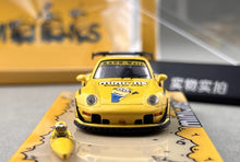 Load image into Gallery viewer, ZJWJ 1:64 Yellow RWB 993 Kayak Sports Model Diecast Metal Car New Collection