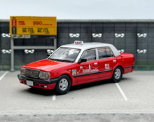Load image into Gallery viewer, LMLF 1:64 Red Hongkong Taxi Crown Comfort Sedan Model Diecast Metal Car New Collection