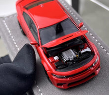 Load image into Gallery viewer, Elite 1:64 Red Charger SRT Engine Sedan Sports Model Diecast Metal Car New Collection