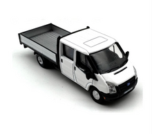 Load image into Gallery viewer, 1:76 White Transit Double Cab Delivery Truck Model Diecast Metal Car New