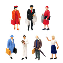 Load image into Gallery viewer, 1:64 Painted Figure Mini Model Miniature Resin Diorama Sand People Man Lady Set