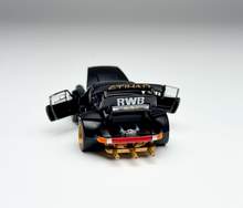 Load image into Gallery viewer, HG 1:64 Matte Black RWB 930 Figure Sports Open Model Diecast Metal Car New Collection